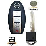 4 Button 2013-2015 Nissan Leaf Smart Proximity Remote Key Cwtwb1u840 W/ Insert Key