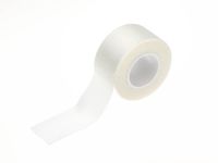 Medline Caring Cloth Silk Adhesive Tape, 1" x 10 yd, White (Box of 12 Rolls)