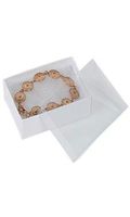 White Vu-Top Cotton-Filled Box (100/Case) - STOR-85501