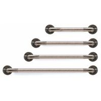 Lumex 24" Chrome Grab Bar, Knurled- Each 1