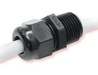 Heyco 3458 3/8" NPT BLACK LIQUID TIGHT CONNECTOR * NO NUT * SERIES 35 (3458)(package of 10)