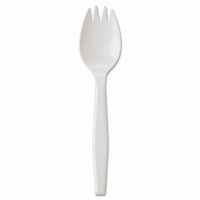 Gen GEN PPSPK Medium Weight Polystrene Spork White - 1000-Case