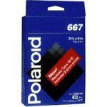 Polaroid 667 Black and White Coaterless Instant Pack Film, ISO 3000/DIN 36, 3.5 x 4.2 in., Single Pack, 10 Photos.