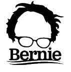 Bernie Sanders Black Decal Vinyl Sticker|Cars Trucks Vans Walls Laptop| Black |5.5 x 5 in|LLI519