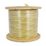 KH Industries FTCB-10/4-130 Flat Festoon Cable, PVC Jacket, 4 Conductor, 10 AWG, 130' Length, Yellow