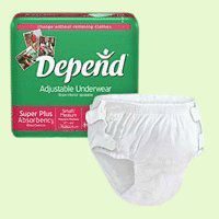 Depend Adjustable Underwear - Large - Case of 64