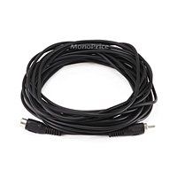 Monoprice 100658 25-Feet RCA Plug/Jack M/F Cable, Black
