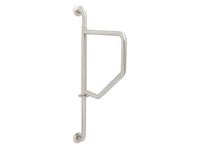 Seachrome Bathroom Grab Bar, Wall to Wall Stainless Steel Swing Away Grab Bar, 1 1/4-Inch Diameter, Handicap Grab Bar, Safety Rail, White Powder Coat