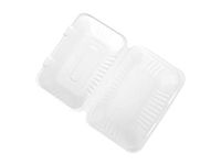 Sugarcane Bagasse Clamshell-Naturally Organic Eco-Friendly Biodegradable&Compostable, Paper&Plastic Alternative 9 inch Lunch Hinged Container(250)