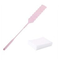 Flat Duster for Under Appliances, Whitelotous Sofa Edge Corner Anti-Static Cleaning Flat Head Duster with 10pcs Replaceable Non-woven Fabric Long Handle Hand-held Cleaning Tools (Pink)