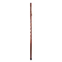 Trail Blazer by Brazos 58" Twisted Wood Walking Stick, Made in the USA, Red