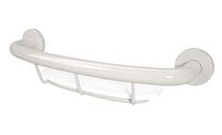 Lifeline Shampoo Shelf Grab Bar - Home Mobility Aid | White