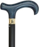 Extra Long, Super Strong Derby Walking Cane (Denim-blkbeech)