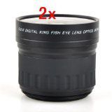 Neewer 2x 58 mm 58mm 0.21X Fisheye Lens for Canon Nikon Sony DSLR