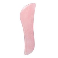 NAYWCXMY-LDL Facial Jade Gua Sha Massage Tool Natural Rose Quartz Scraping Board Body Crystal Scratching Health Care Massager (Color : S Shape)