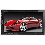 TKJMO 7" Double 2 DIN Car DVD CD Video Player Bluetooth Digital Touch Screen Car Stereo Radio Car FM Radio USB SD and Bluetooth
