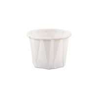 Treated Paper Soufflé Portion Cups, 3/4oz, White, 250/Bag
