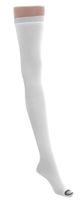 Medline MDS160844 EMS Latex Free Thigh Length Anti-Embolism Stocking, Medium Regular, White (Pack of 6)