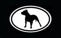 Chase Grace Studio Pit Bull Terrier Pitbull Bully Dogs Vinyl Decal Sticker|White|Cars Trucks Vans SUV Laptops Wall Art|5" X 3"|CGS367