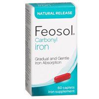Feosol Carbonyl Natural Release Iron Caplets, 60 Caplets (Pack of 6)