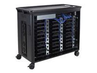 HP T9E85AA 30 Managed Charging Cart V2 - Cart charge and management for 30 notebooks (open architecture) - lockable - HP black - screen size: 10.1 inch -15.6 inch - for Chromebook 11 G5, Chromebo