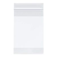 Plymor Heavy Duty Plastic Reclosable Zipper Bags w/White Block, 4 Mil, 4" x 6" (Case of 1000)