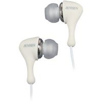Audiovox Jensen JAXX Stereo Earphone - Wired Connectivity - Stereo - Earbud - White