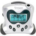 Atomic Projection Clock w/Indoor Temperature - Silver Oregon Scientific