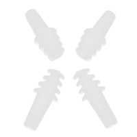dailymall 2 Pairs Soft Soundproof Earplugs Noise Cancelling for Snoring Air Travel - White