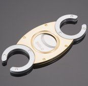 Siglo CC Twin Blade Gold with Silver Cigar Cutter