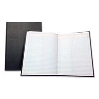 2 Column Book, 80 pages, 9-1/4"x7", Black, Sold as 1 Each