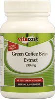 Vitacost Green Coffee Bean Extract - 200 mg - 90 Vegetarian Capsules