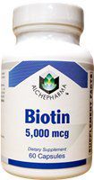 AlchePharma Biotin 5,000 Mcg.