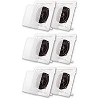 Acoustic Audio S191 in Ceiling/in Wall Speaker 3 Pair Pack 2 Way Home 1200W S191-3PR