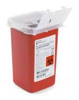 Sharps Container, McKesson Prevent, 6-1/4 H X 4-1/4 W X 4-1/4 D Inch 1 Quart Red, 065 - Each