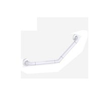 Goquik Bathroom Handrail Curved Armrest Bathroom Shower Anti-Skid Handle Armrest 45 cm Elderly Children Stainless Steel Handle Armrest (Color : White, Size : M)