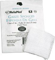 Reliamed Gauze/Drsng Spng, 2" X 2", 8 Ply, 50-2'S