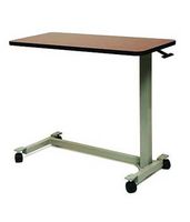 Automatic Overbed Table, 1EA, Over Bed Table, Complete With Windsor Mahogany Top, Low Base, Standar