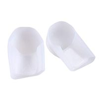 Healifty Gel Heel Protector Silicone Heel Covers Foot Arch Support(White)