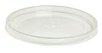 PacknWood Clear Plastic Lid for Newspaper Print and Kraft Round Container Bucket, 5.9" Diameter, Fits All Sizes (Case of 500)