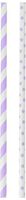 Darice Lavender Polka Dot and Stiped Paper Straws, 100 Piece