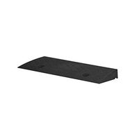 Portable Plastic Ramp, Indoor Light Wheelchair Uphill Pad, Skateboard Door Sill Bicycle Triangle Pad 5cm Non-Slip Wearable (Size: 49 22 5cm) (Color : Black)
