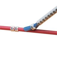 Panduit - PCA07-0-9 - Panduit Pre-Printed Clip-On Wire Markers, Legends 0-9 - Wire/Cable Marker (preprinted) - Black/White (Pack of 300)
