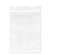 TUPWEL 100PCS 5"x 7.4" Self-Adhesive Thick Plastic Ziplock Sealed Sealing Packing Bag Clear Zipper Flat Cello Cellophane Storage Bags for Sample Display Party Treat Food Dessert Jewelry Electronic