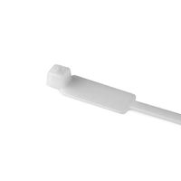 Hellermann Tyton IT50R9C2 Identification Tie, 8" Long, 50lb Tensile Strength, PA66, Natural (Pack of 100)