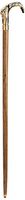 Design Toscano Lion Gentleman's Walking Stick, 36 Inch, Brass Handle and Hardwood Cane, Brass
