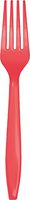 Creative Converting 019146 24 Count Touch of Color Plastic Forks, Coral