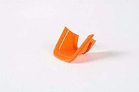 FMtoppeak Orange Interior Accessories ABS Car Steering Wheel Cross U Shape Trim Cover 2014 UP Jeep Renegade