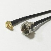F Male Plug Connector Switch MCX Male Plug Right Angle Connector RG174 20CM 8" Adapter High Quality Ships Quickly From USA