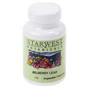 Bilberry Leaf 400 mg Organic - 100 caps
